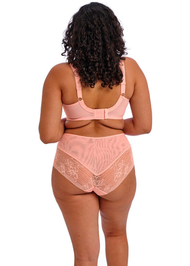 Model in Kendra High Waisted Broekje Rose Bud Achterzijde