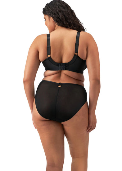 Model in Teagan Plunge BH Black/Almond Achterzijde